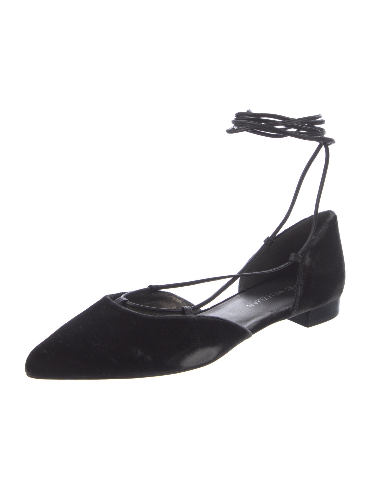 Stuart Weitzman Suede D'Orsay Flats