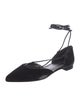 Stuart Weitzman Suede D'Orsay Flats