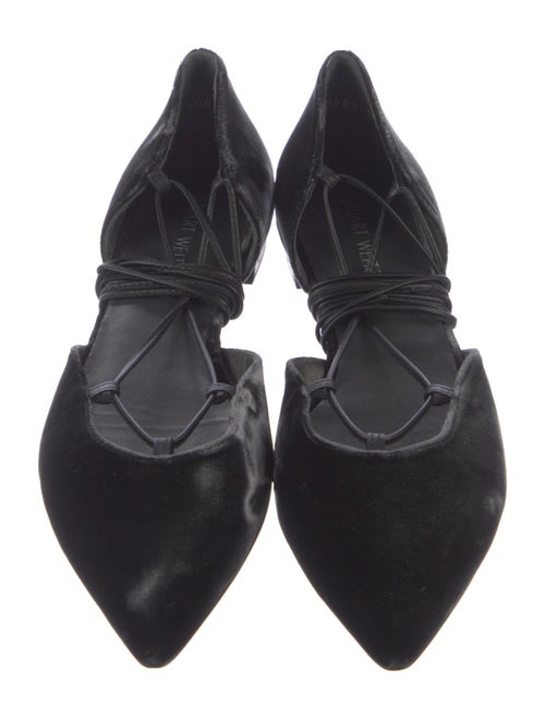Stuart Weitzman Suede D'Orsay Flats