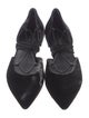 Stuart Weitzman Suede D'Orsay Flats