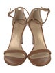 Stuart Weitzman Leather Braided Accents Sandals
