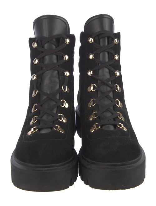 Stuart Weitzman Suede Combat Boots