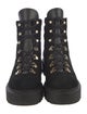 Stuart Weitzman Suede Combat Boots