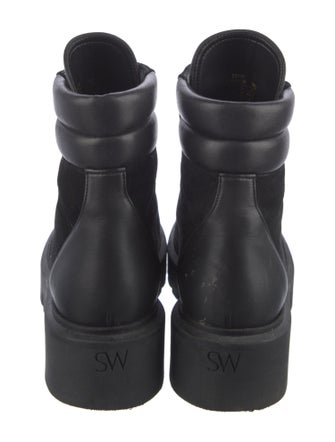 Stuart Weitzman Suede Combat Boots
