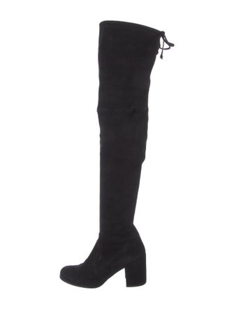 Stuart Weitzman Suede Lace-Up Boots