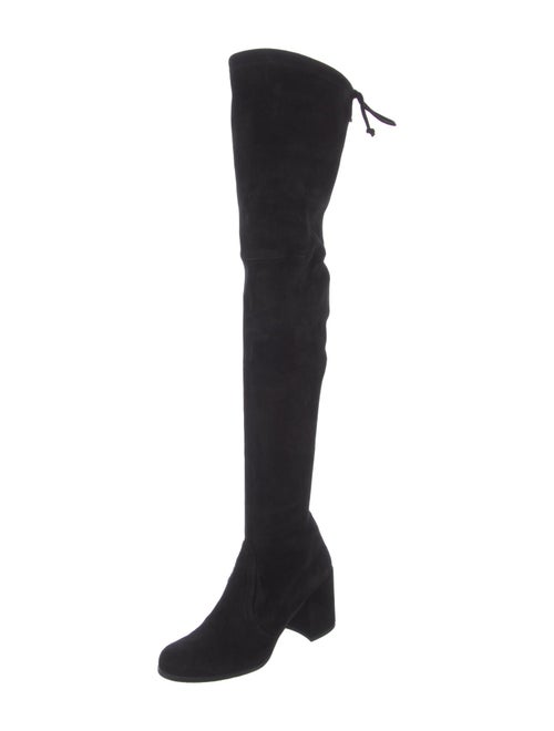 Stuart Weitzman Suede Lace-Up Boots