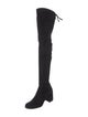 Stuart Weitzman Suede Lace-Up Boots