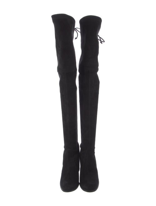 Stuart Weitzman Suede Lace-Up Boots
