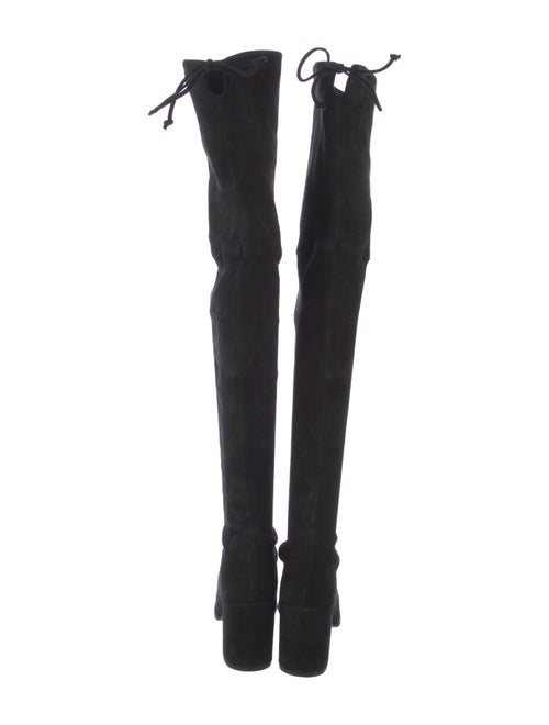 Stuart Weitzman Suede Lace-Up Boots