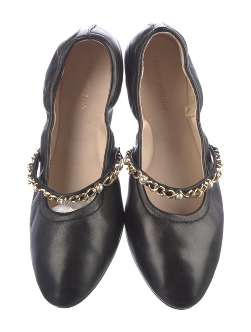 Stuart Weitzman Leather Ballet Flats