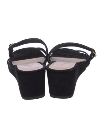 Stuart Weitzman Suede Slides