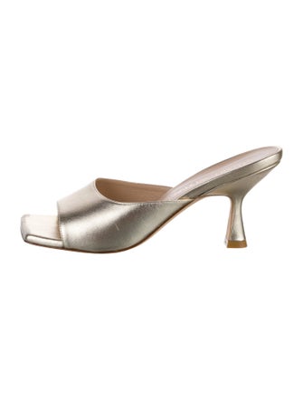 Stuart Weitzman Leather Slides