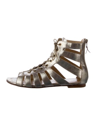 Stuart Weitzman Leather Gladiator Sandals