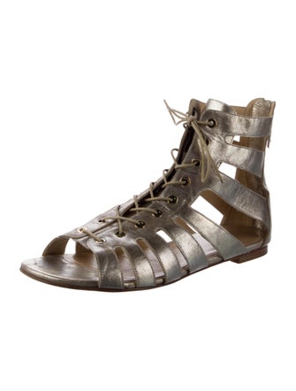 Stuart Weitzman Leather Gladiator Sandals
