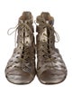Stuart Weitzman Leather Gladiator Sandals