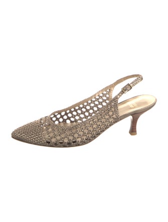 Stuart Weitzman Leather Slingback Pumps