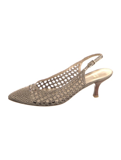 Stuart Weitzman Leather Slingback Pumps