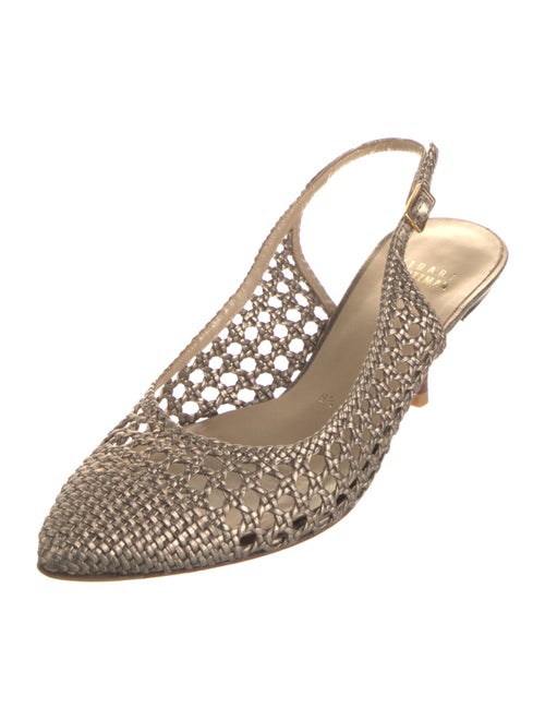 Stuart Weitzman Leather Slingback Pumps