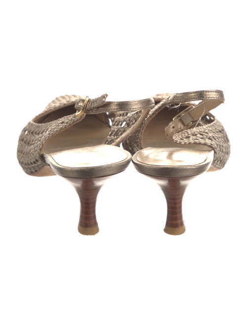 Stuart Weitzman Leather Slingback Pumps