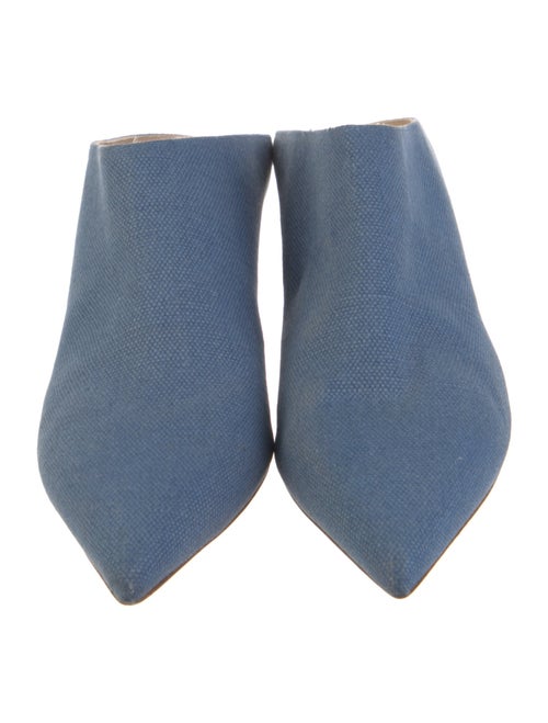 Stuart Weitzman Canvas Mules