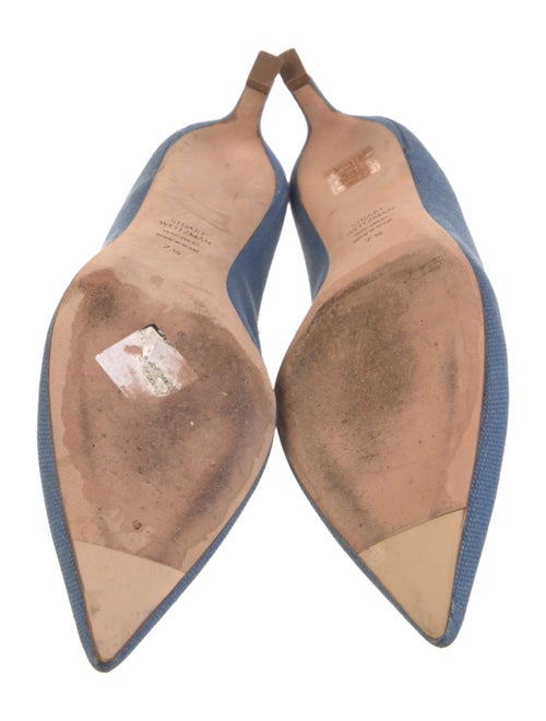 Stuart Weitzman Canvas Mules