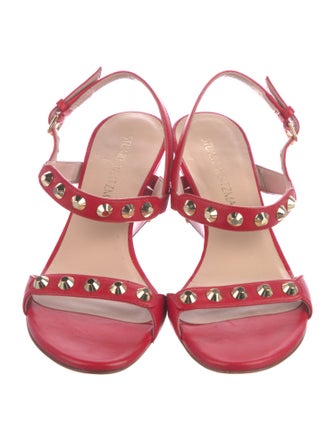 Stuart Weitzman Leather Slingback Sandals