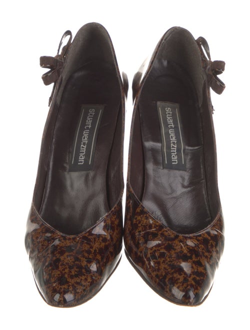 Stuart Weitzman Suede Printed Pumps