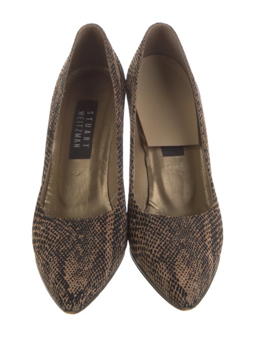 Stuart Weitzman Velvet Animal Print Pumps