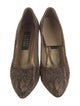 Stuart Weitzman Velvet Animal Print Pumps