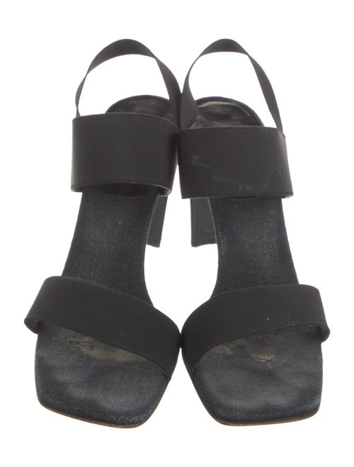 Stuart Weitzman Leather Trim Embellishment Slingback Sandals