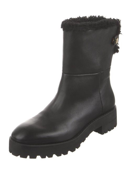 Stuart Weitzman Leather Moto Boots
