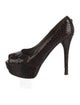 Stuart Weitzman Patent Leather Animal Print Pumps
