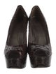 Stuart Weitzman Patent Leather Animal Print Pumps