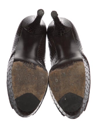 Stuart Weitzman Patent Leather Animal Print Pumps