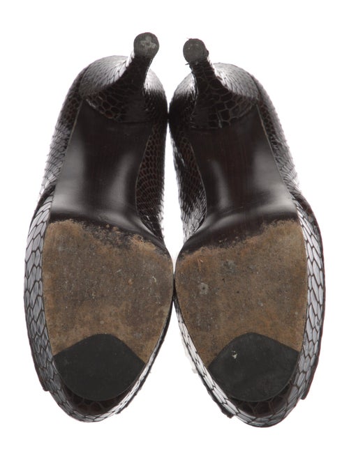 Stuart Weitzman Patent Leather Animal Print Pumps