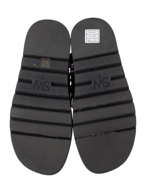 Stuart Weitzman Tweed Tweed Pattern Slingback Sandals