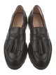 Stuart Weitzman Leather Tassel Accents Loafers