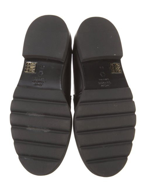 Stuart Weitzman Leather Tassel Accents Loafers