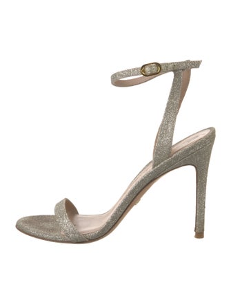 Stuart Weitzman Glitter Glitter Accents Sandals