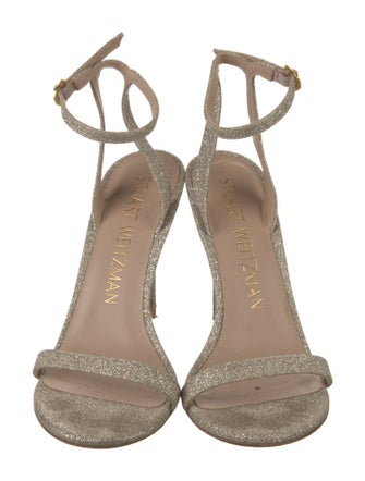 Stuart Weitzman Glitter Glitter Accents Sandals