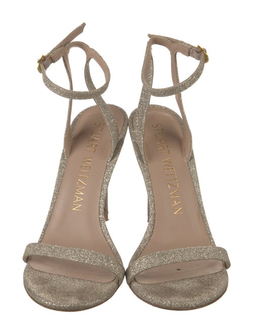 Stuart Weitzman Glitter Glitter Accents Sandals