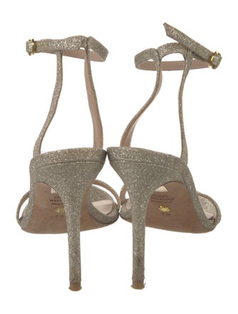 Stuart Weitzman Glitter Glitter Accents Sandals