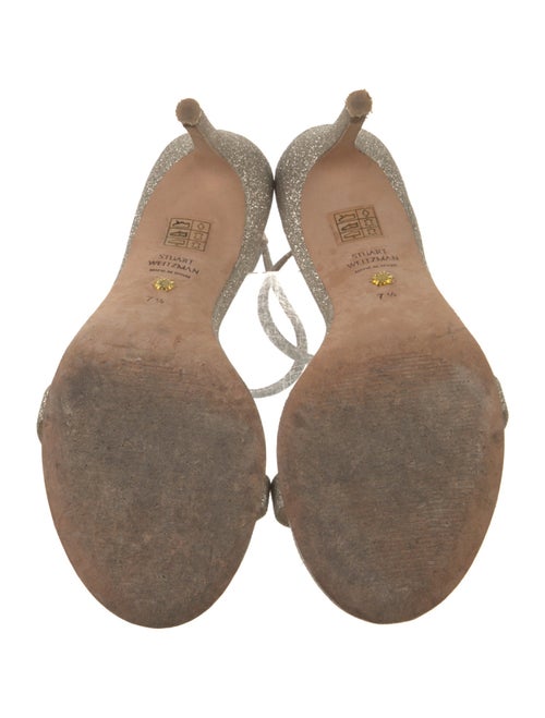 Stuart Weitzman Glitter Glitter Accents Sandals