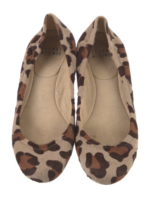 Stuart Weitzman Ponyhair Animal Print Ballet Flats