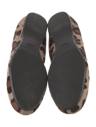 Stuart Weitzman Ponyhair Animal Print Ballet Flats