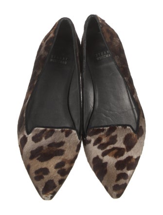 Stuart Weitzman Ponyhair Animal Print Flats