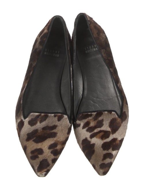 Stuart Weitzman Ponyhair Animal Print Flats
