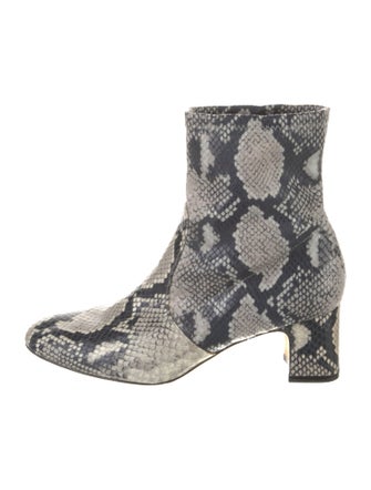 Stuart Weitzman Leather Animal Print Boots