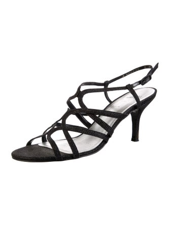 Stuart Weitzman Glitter Slingback Sandals
