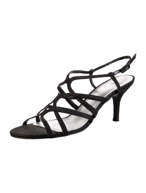 Stuart Weitzman Glitter Slingback Sandals